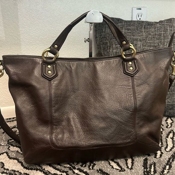 Coach Campbell Izzy Brown Leather satchel Bag - Picture 3 of 12